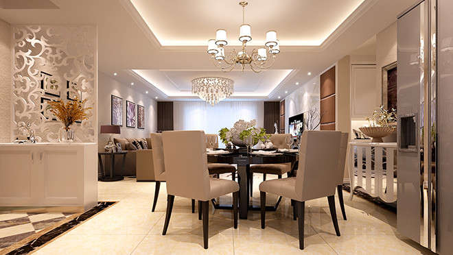 南京21世纪国际公寓140平现代简约风格装修效果图