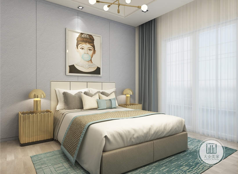 米黄色卧室主色调搭配,设计上更加强 调功能，强调结构和形式的完整,更追求材料技术空间的表现深度与精确